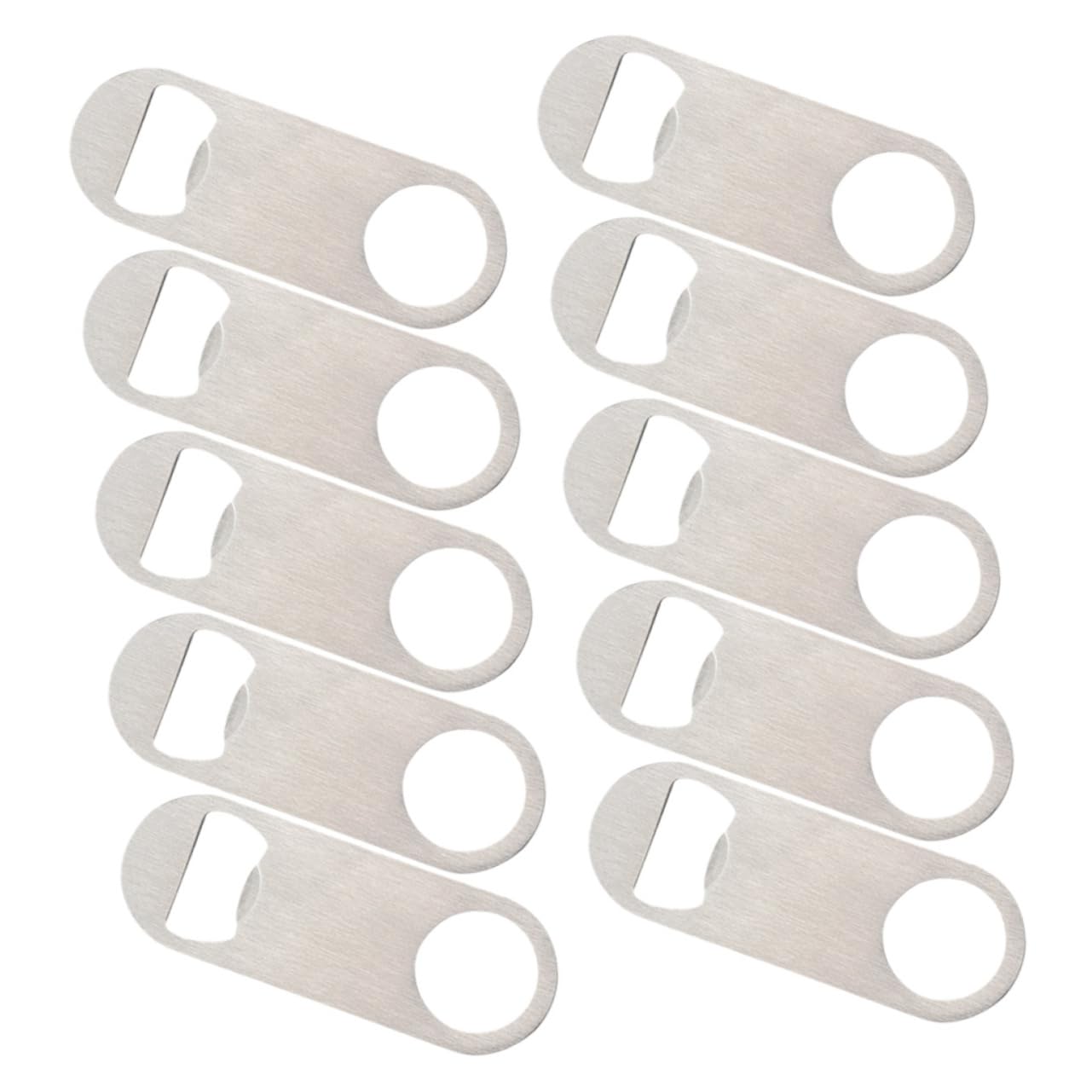 PRETYZOOM 5 Sätze Flaschenöffner Küchenhelfee Bier Öffner Tragbarer Bieröffner Bar Accessories Beer Opener Soda-öffner Getränkedosenöffner Getränkeöffner Rostfreier Stahl 10 Stück * 5
