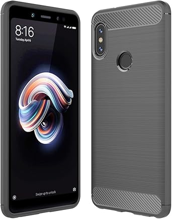 Anjoo Compatible para Funda Xiaomi Redmi Note 5 Gris, Carcasa Redmi Note 5 Suave TPU Silicona Carcasa Parachoques Protectora para Xiaomi Redmi Note 5, antichoque, Carcasa con Fibra de Carbono Anjoo Compatible para Funda Xiaomi Redmi Note 5 Gris, Carcasa Redmi Note 5 Suave TPU Silicona Carcasa Parachoques Protectora para Xiaomi Redmi Note 5, antichoque, Carcasa con Fibra de Carbono