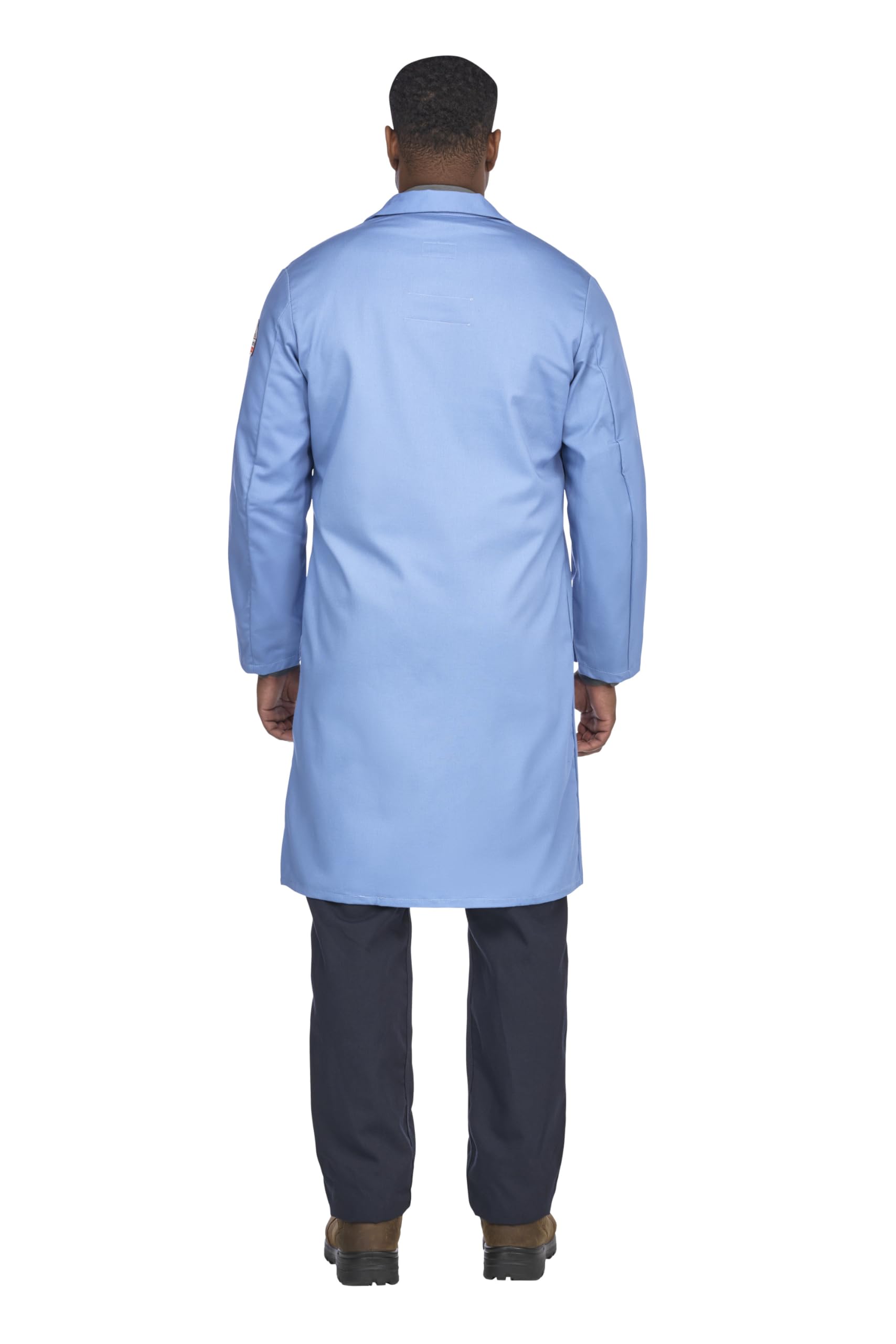 Bulwark Flame Resistant 7 oz Cotton Lapel Collar Lab Coat, Light