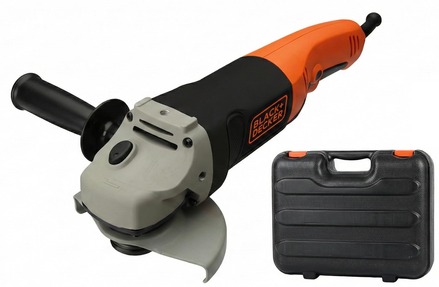 BLACK+DECKER KG1202K-QS Smerigliatrice in cofanetto, 125 mm, 1200 W
