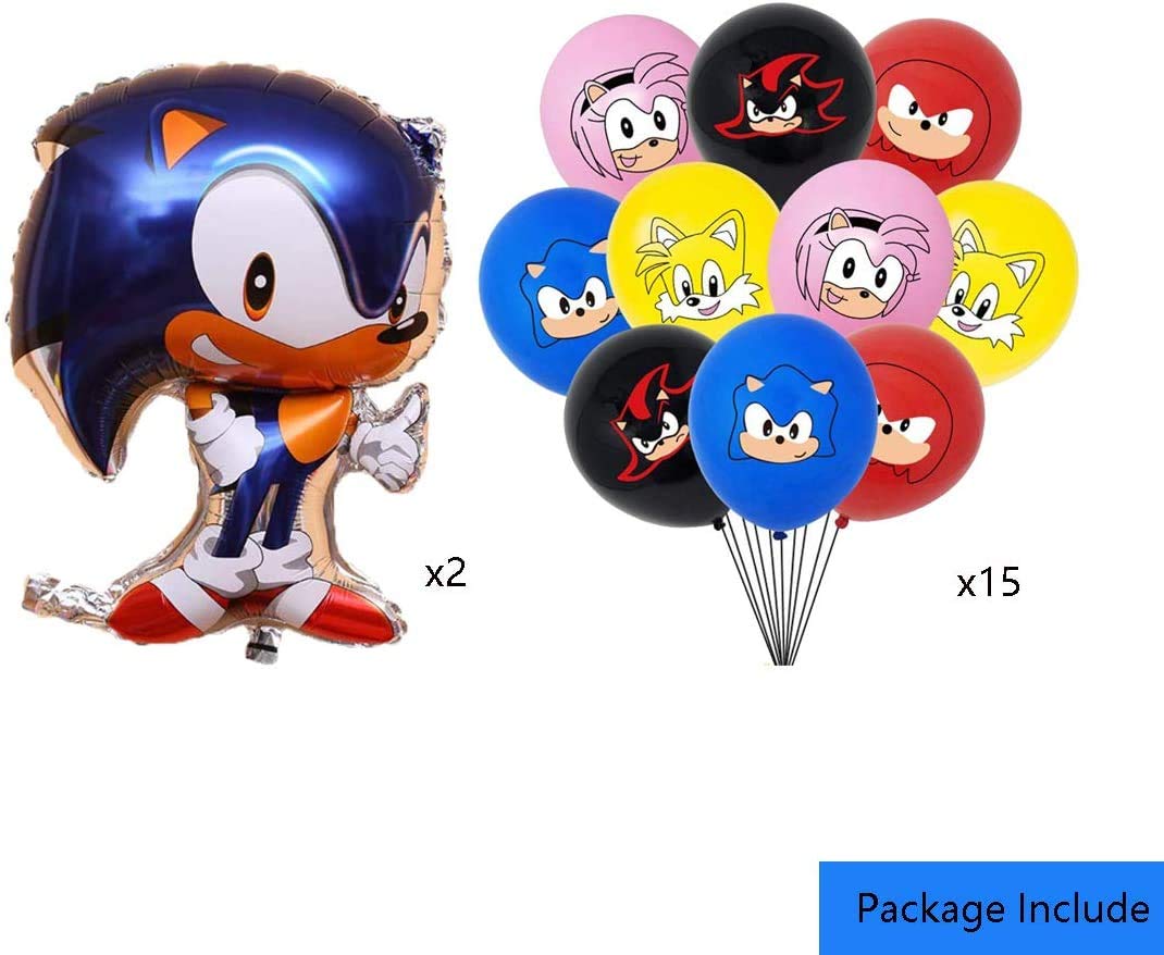 Sonic Hedgehog Latex Balloons Party Supplier Sonic Balloons Party