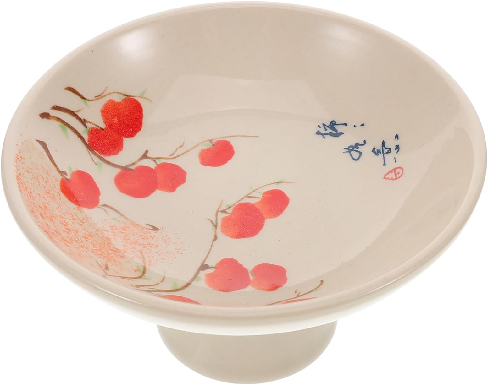 Alipis Fruit Bowl For Kitchen Counter Ceramic Fruit Bowl Decorative Footed Fruit Serving Tray Cake Snack Dessert Stand Kitchen Home Decor