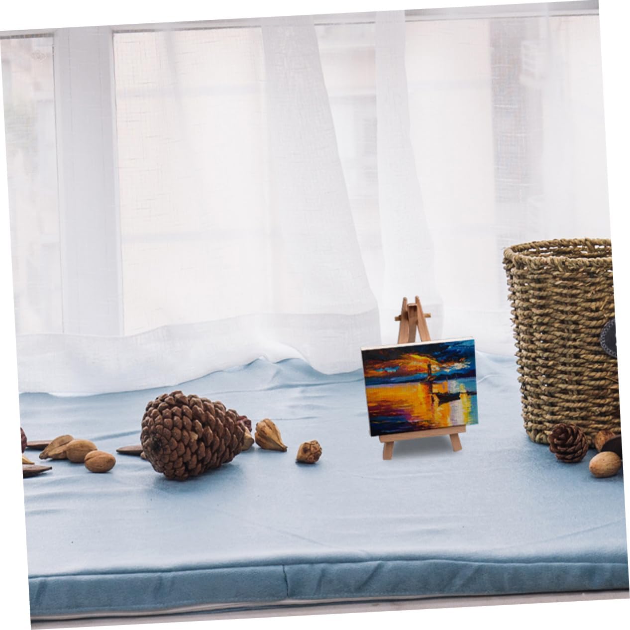 20pcs Mini Cotton Canvas Frames Small Stretched Painting Canvases for Art Projects Home Decoration and Supplies