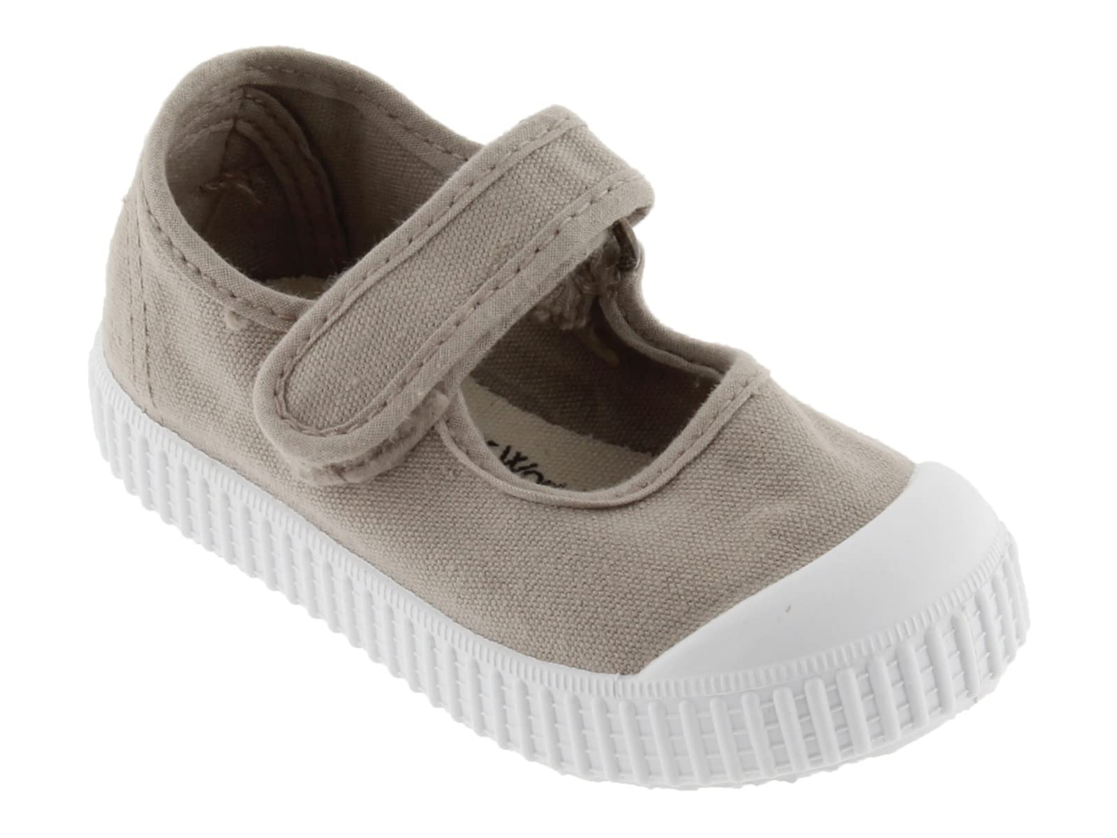 Victoria Ballerines Unisexe 1915 Toile Teintée Drec & Bande Auto-Agrippante & Bout Renforcé 136605 pour Enfants