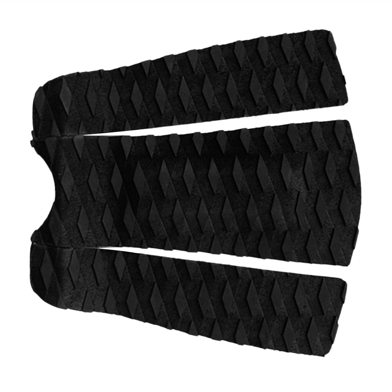 3pcs Premium EVA Anti-Skid Surfing Traction Pad Tail Pad Deck Grip for Surfboard Kiteboard Paddleboard Surfing Accessories (Color : Black)