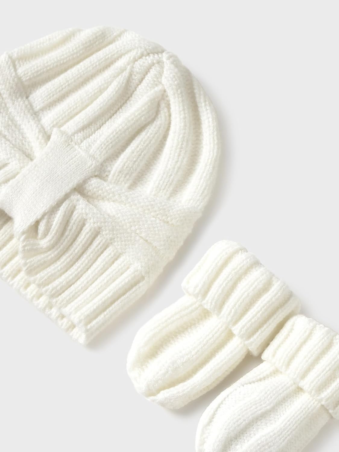 Mayoral Hat and gloves set for Baby-Girls Natural