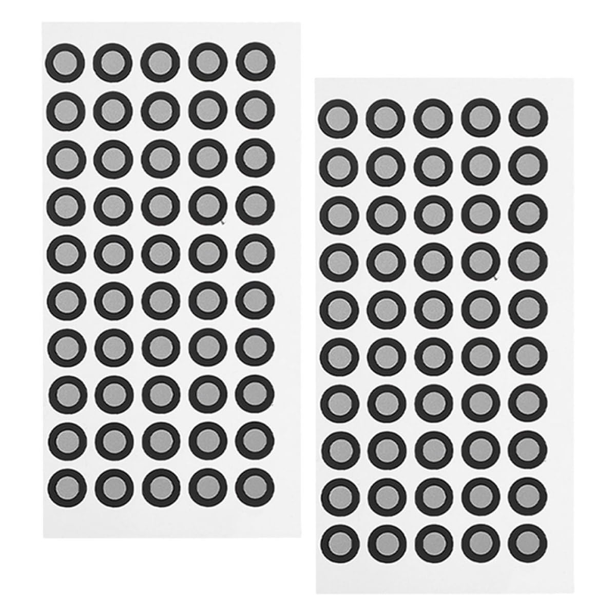 2 Sheets 3d Scanner Reflective Marker Points 0.15mm Thick Tear-resistant Reflective Film Marking Dots 6mm Inner Diameter 10mm Outer Diameter for Precision 3d Scanning