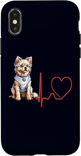 Miniatura 7 de iPhone 14 Pro Max Russian Toy Dog Heartbeat EKG Funny for Dog Fans & Owners Case