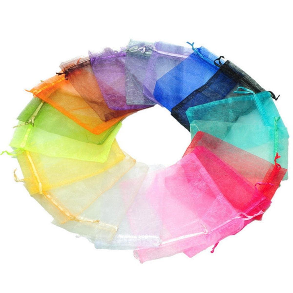 torby z organzy, 10 sztuk 15x20 17x23 20x30 Organza Torby Opakowania Woreczki Bożonarodzeniowe Biżuteria Torba Ślub Dekoracja Urodziny Party Supplies Craft Bag(Grün,20x30cm Organza Bags)