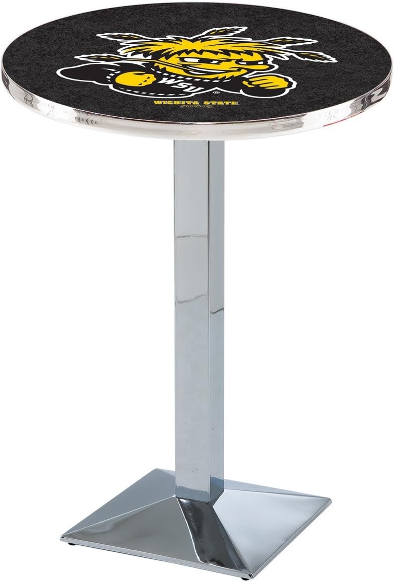 Holland Bar Stool Co. L217-42" Chrome Wichita State Pub Table