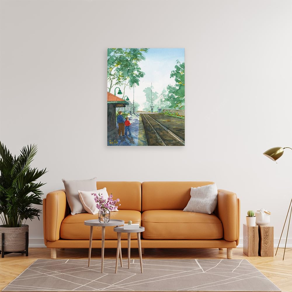 VERRE ART Printed Framed Canvas Painting for Home Decor Office Wall Studio Wall Living Room Decoration (22x34inch Wrapped) - Misty Depot