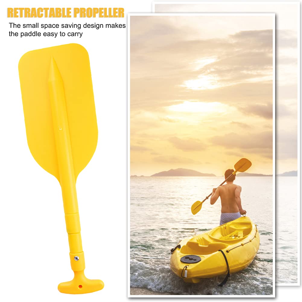 Kayak Paddle, Pagaia telescopica, Remo pieghevole, Rafting portatile retrattile barca Paddle, Telescoping Plastic Boat Paddle, Galleggiante Outdoor Kayak Water Sport, Piccoli accessori per barche di sicurezza - 5