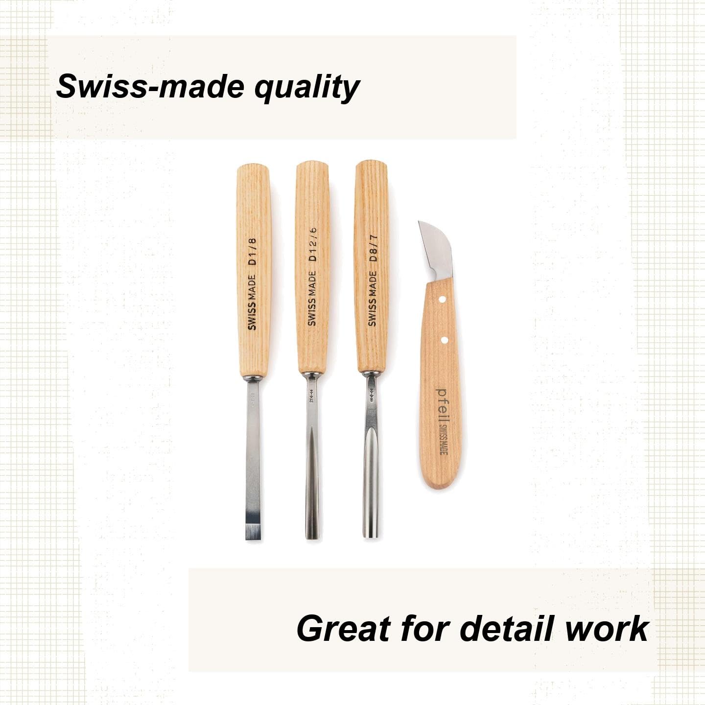 Amazon.com: Pfeil Swiss made Intermediate Set of 4 Tools : Arts