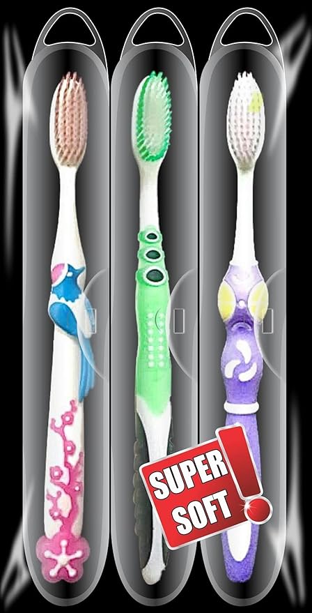 BigBro Toothbrush Extra Soft Bristle with Case Cover (Super Saver Pack of 3)