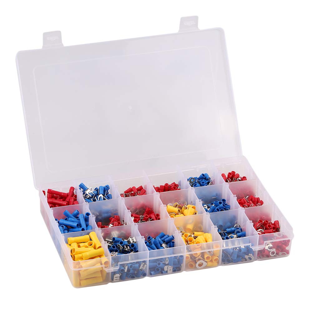 Terminali per Navi e Automobili 22-16AWG 16-14AWG 12-10AWG Terminali Rosso Giallo Blu