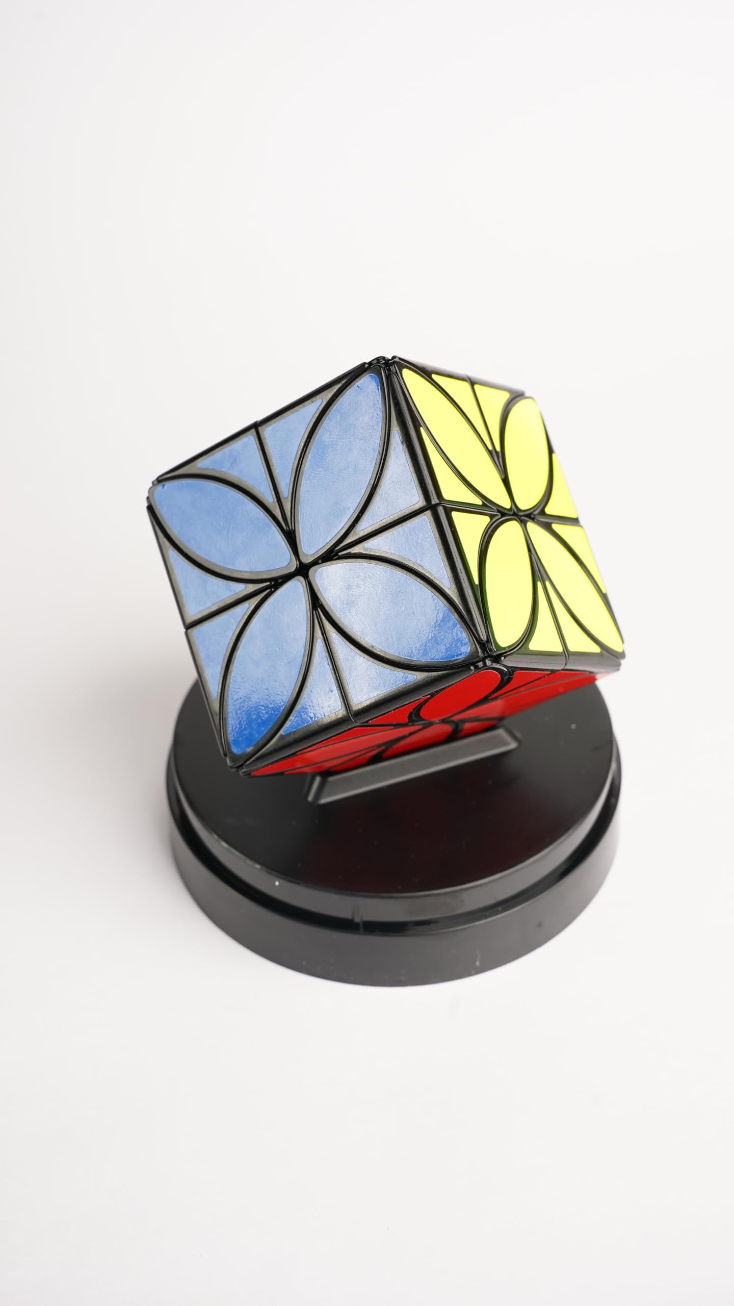 Clover Plus Cube Puzzle Gift for Kids & Adults Brain Teaser Toy (Clover Plus Cube_Black Sticker)