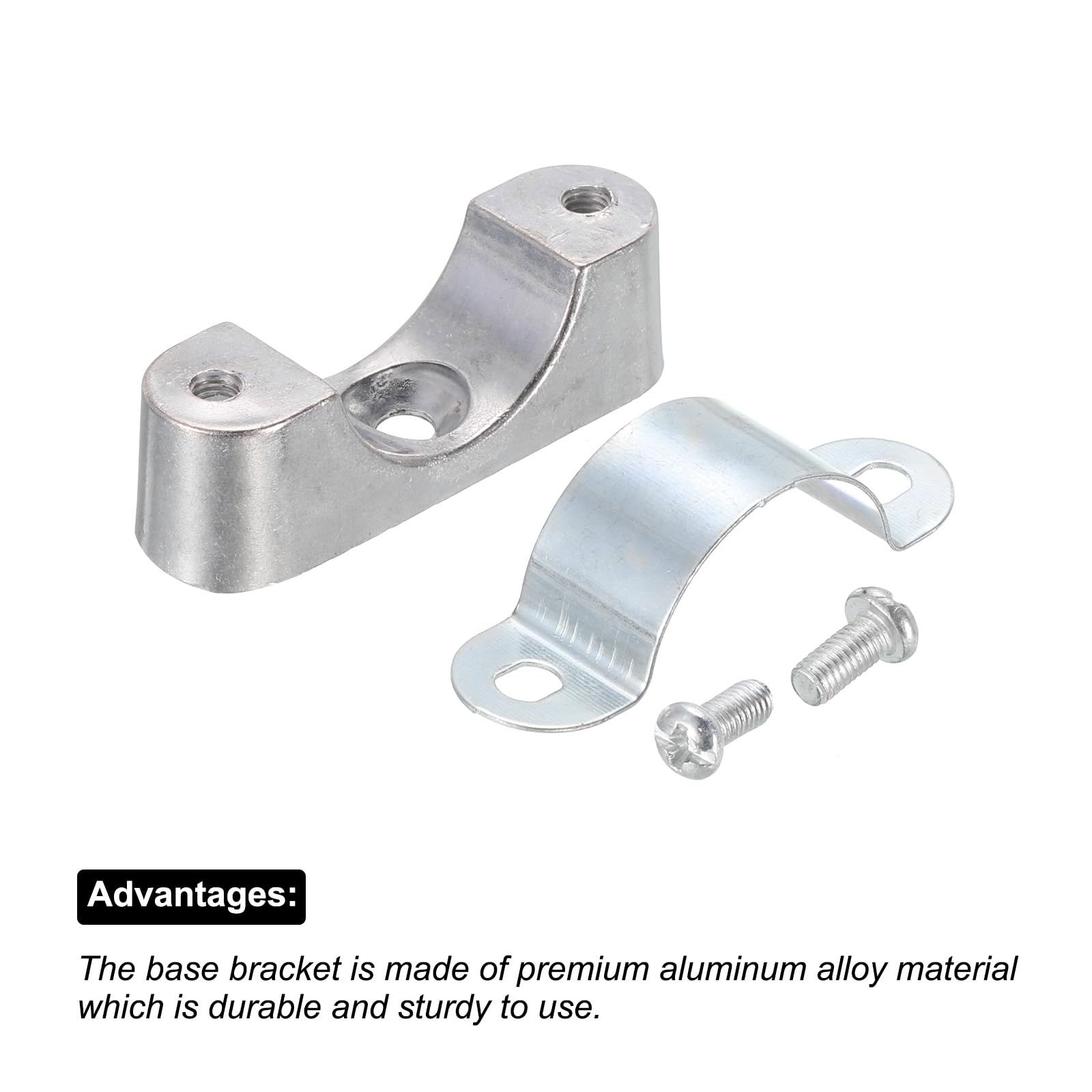 Sourcing Map PVC-Rohrschellen 8er-Set – U-förmig Für 32 Mm Außendurchmesser, Zur Fixierung Von Schläuchen & Rohren, Schwarz