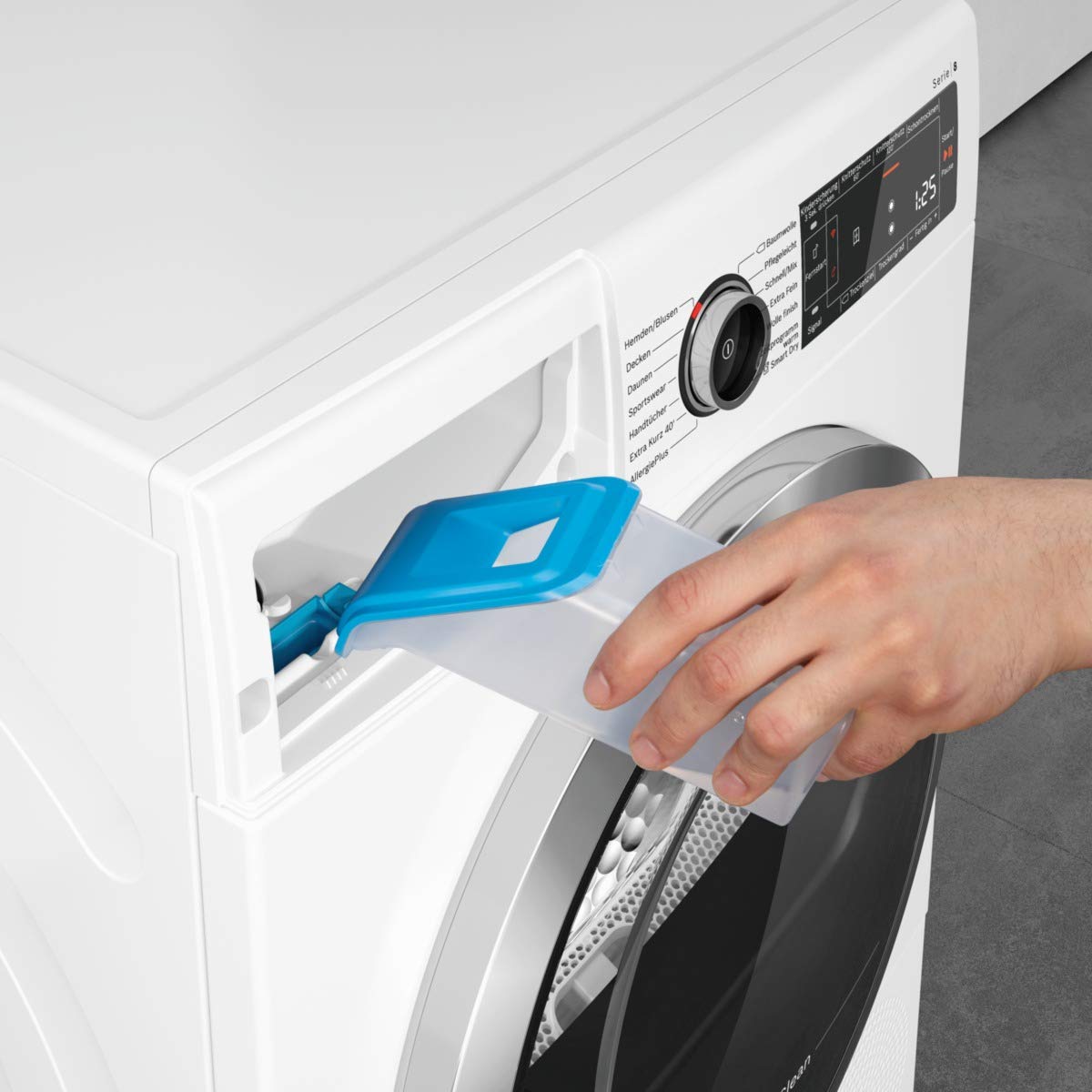 Bosch WTX87E40 HomeProfessional Smarter Wärmepumpen-Trockner, 9 kg, IronAssist Dampf zum Entknittern, Sensitive Drying System textilschonende Trommelstruktur, AutoDry optimale Trocknung