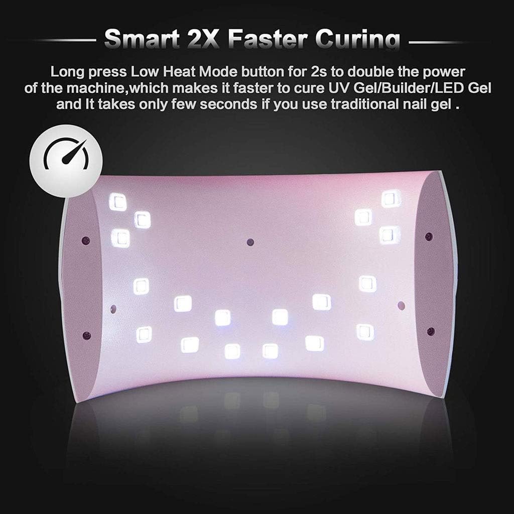 Nail lamp-Gel Light Dryer with Timer Setting, Automatic Sensor Art Tools for Fingernail and Toenail Curing