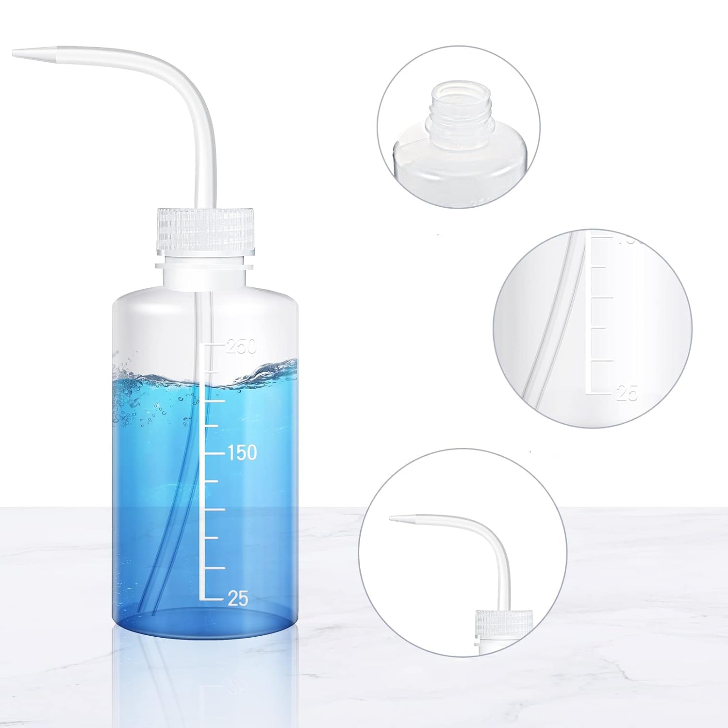 Bottiglie Spremibili Da 150 Ml Con Imbuti - Set Per Giardinaggio, Laboratorio E Casa, Antigoccia