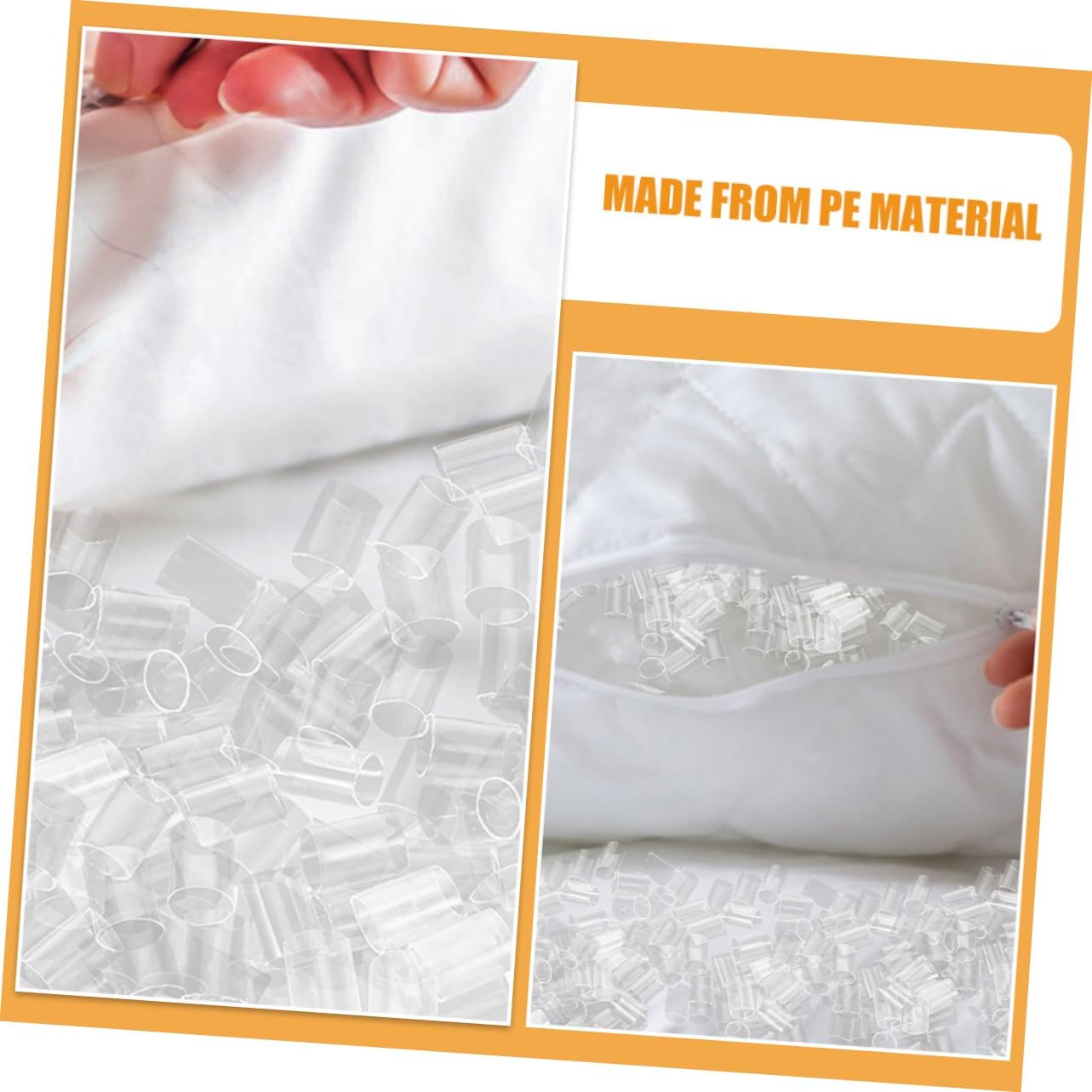 iplusmile Clear PE Pillow Filling Tube Inserts Breathable Ergonomic Neck Support Pillow Stuffings