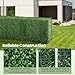 Giantex Artificial Boxwood Hedge Wall, Faux Grass Wall with PE Leaves and Aluminum Frame, Fake Greenery Backdrop, Outdoor Divider Privacy Fence for Patio Balcony (34'' x 14'' x 33'', Dark Green)