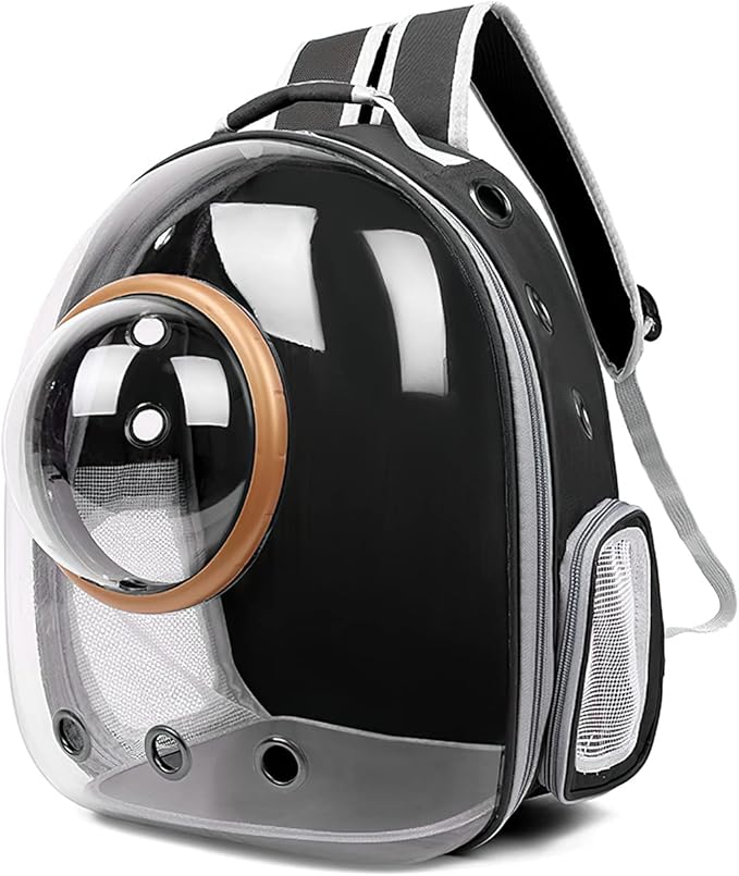 Katzen-Rucksack Mit Frontverlängerung - Transporter Für Große Katzen Bis 9kg Mit Blasfenster