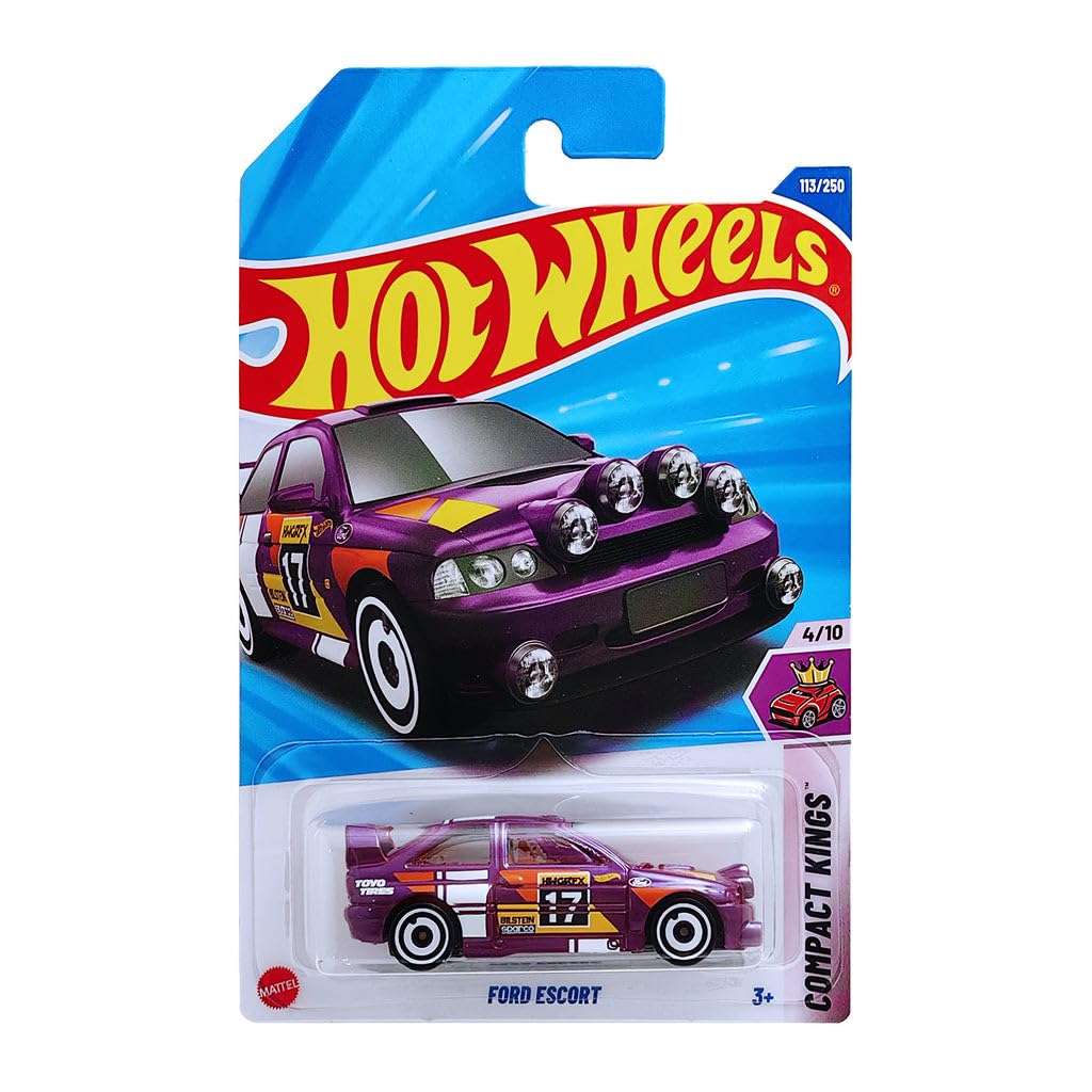 Hot Wheels - Ford Escort - Compact Kings 4/10 - JBB99 - Short Card - Toyo Tires - Bilstein - Sparco - Mattel 2025-1:64