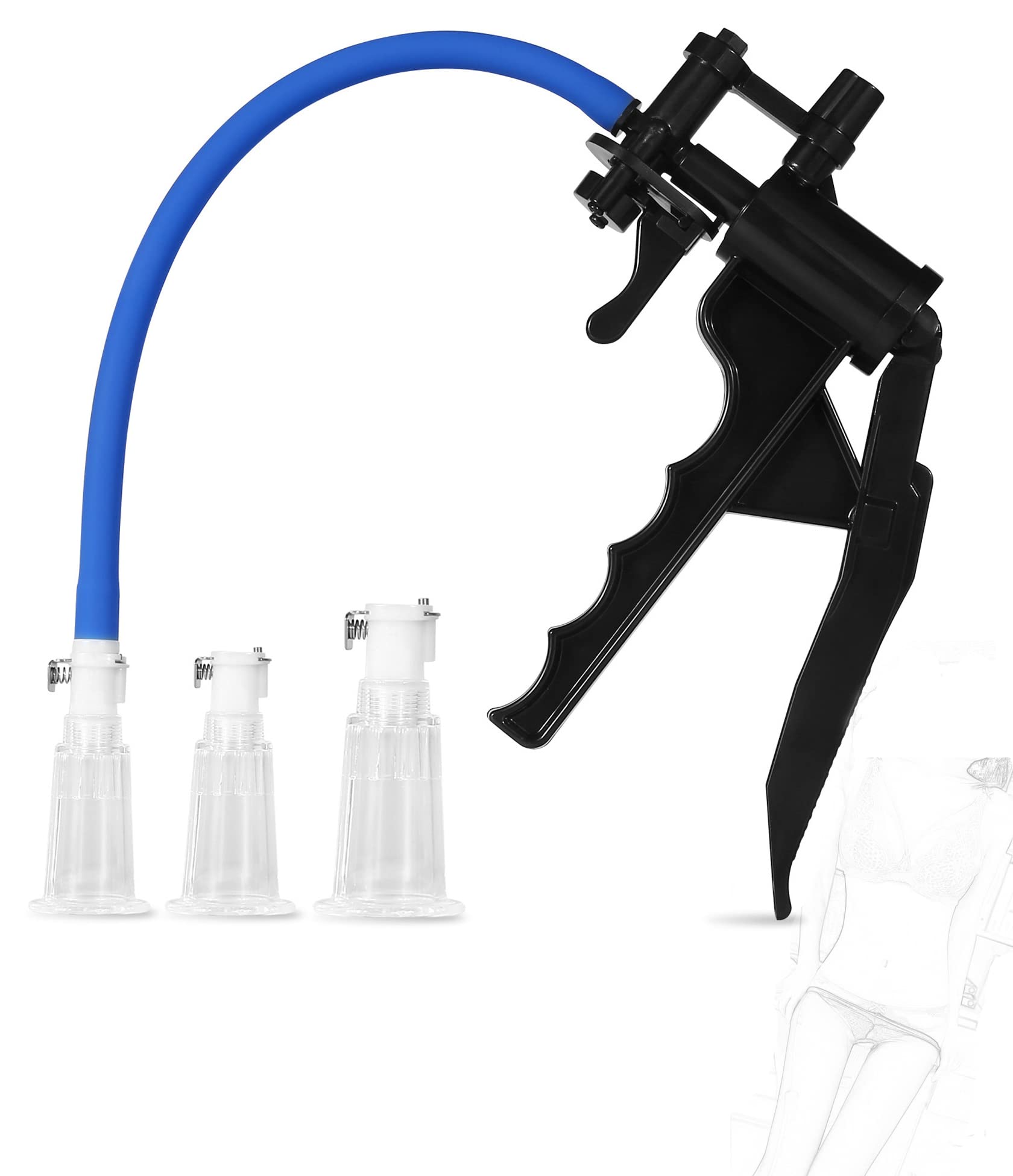 JINGHUA3 Suceur de Mamelon Tire-Lait sous Vide Ventouses de Sein Agrandissement du Sein Stimulateur de Mamelon de Clitoris du Sein Stimulateur Fétiche Masturbateur Masseur de Sein BDSM Jouet Sexuel