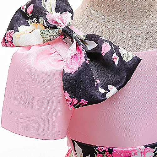 Super Fairy Flower Girls Floral Print Party Dresses Kids Princess Formal Pageant Ball Gown4