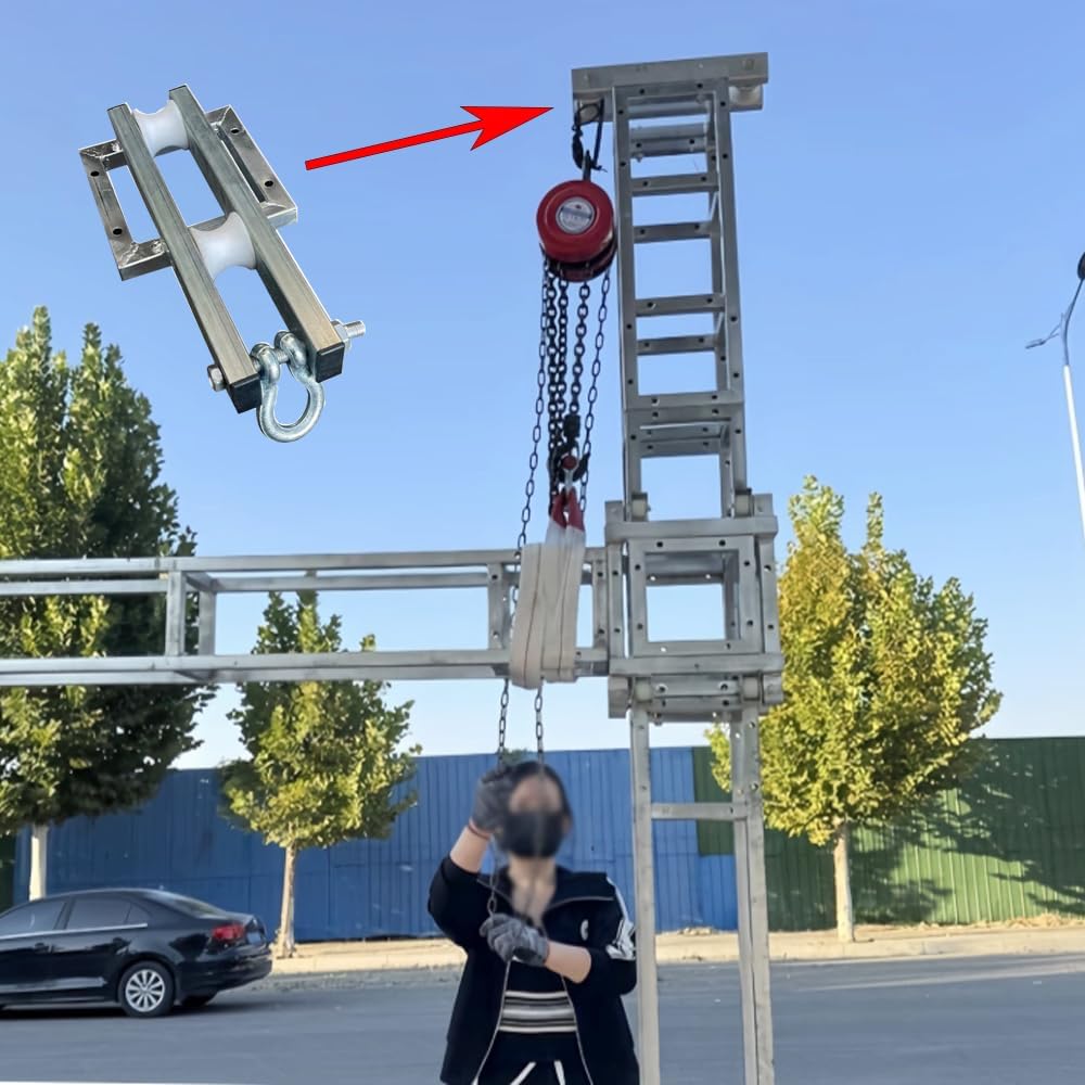 Ground Support Top Section for Box Truss Chain Hoist Fits，Suitable for 8x8inch Trussing，Square Tube-Steel Material