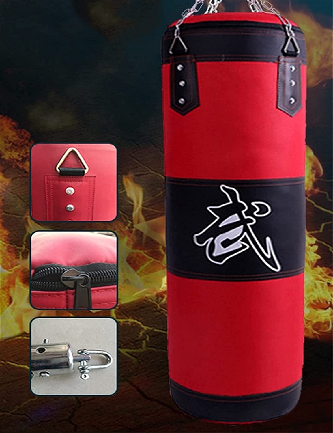 Boxsack Stehend Hochwertige Oxford-Gewichtssäcke für das Training von Nicht gefüllten Boxsäcken für schwere Boxen llxyzrzbhd701(Color:Red;Size:80cm)