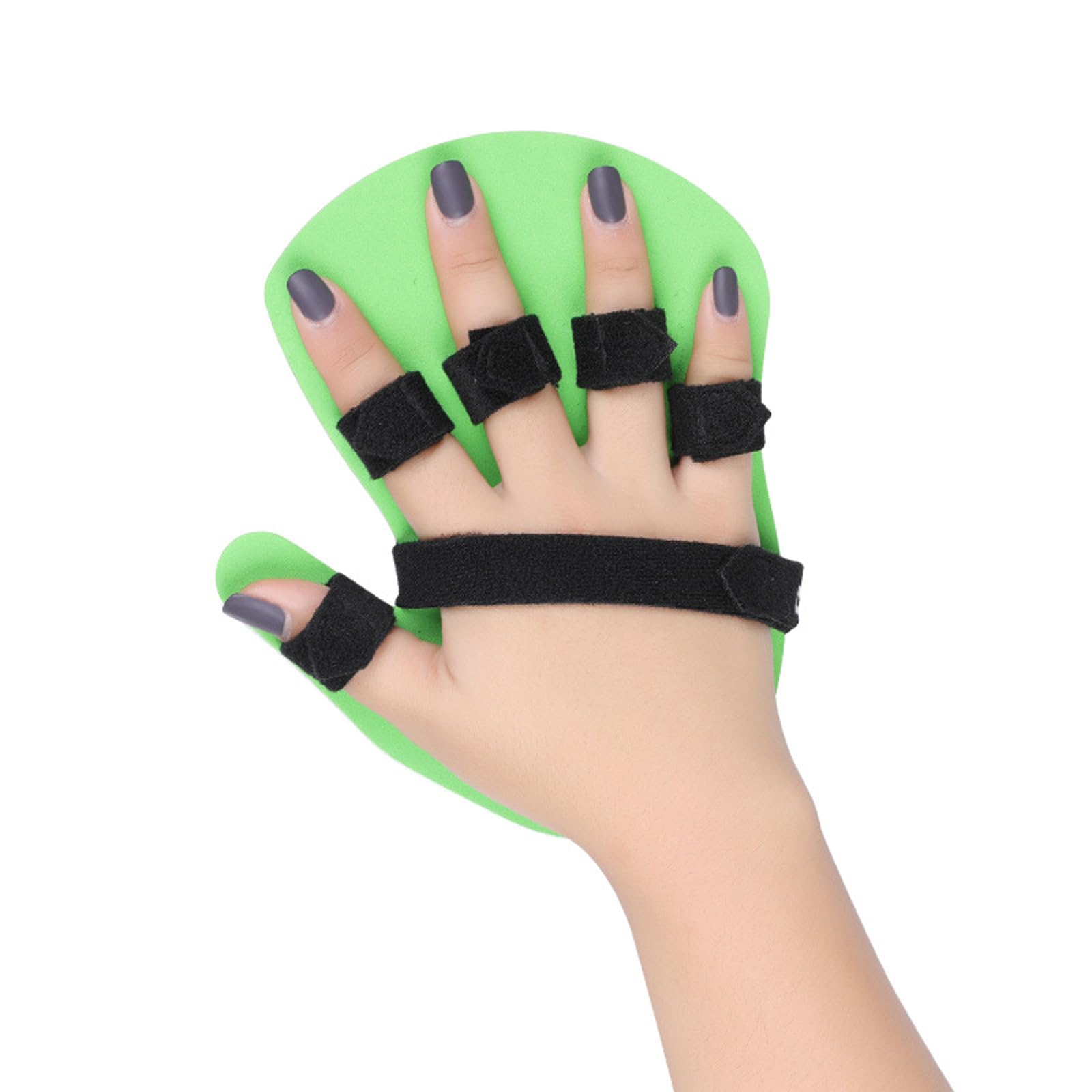 CUSMA Férula De Mano Separadora De Dedos, Dispositivo De Entrenamiento De Rehabilitación De Dedos Para Personas Mayores Con Hemiplejia Por Accidente Cerebrovascular,Right,M