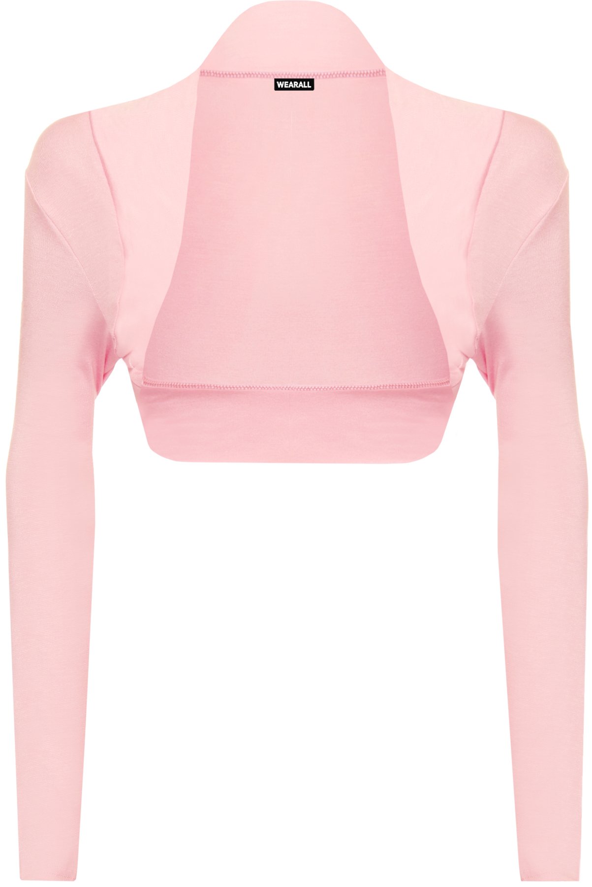 Wearall Women's Pink Long Sleeve Shrug Bolero Cardigan Top 20-22