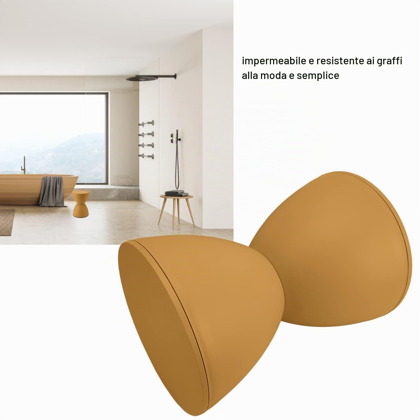 Sgabello a Forma di Clessidra in Plastica Multiuso e Versatile, Design Semplice e Moderno, Resistente e Sicuro