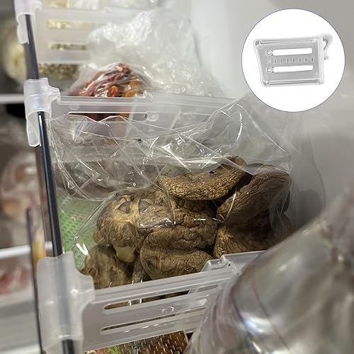 Miniatura 7 de 20 separadores retráctiles para cajones de refrigerador, organizador de puerta de refrigerador de plástico, divisor ajustable para cocina, oficina,