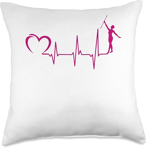Cool majorette baton twirling gifts Awesome Gymnasts Heartbeat Dance Baton - Almohada giratoria, 18 x 18 pulgadas, multicolor