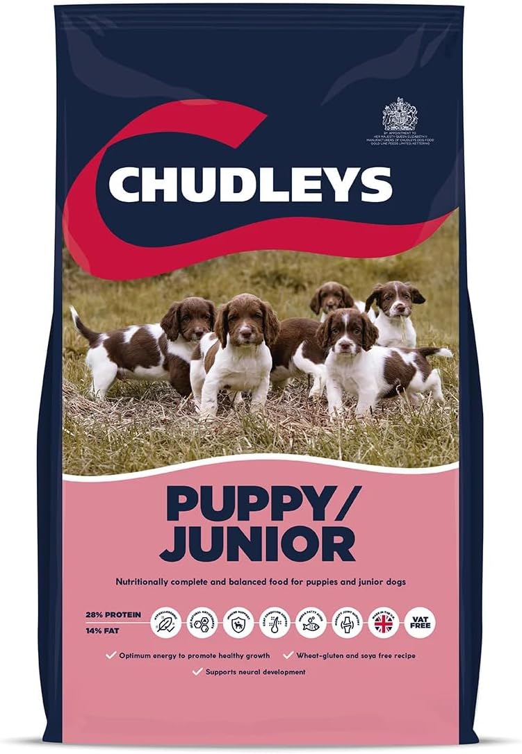 Chudleys Puppy Junior Hypoallergenic Dry Puppy Food - Rich in Chicken and Duck, 12 kg