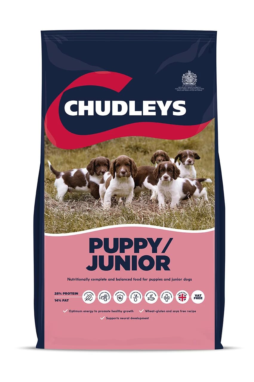 Chudleys Puppy Junior Hypoallergenic Dry Puppy Food - Rich in Chicken and Duck, 12 kg