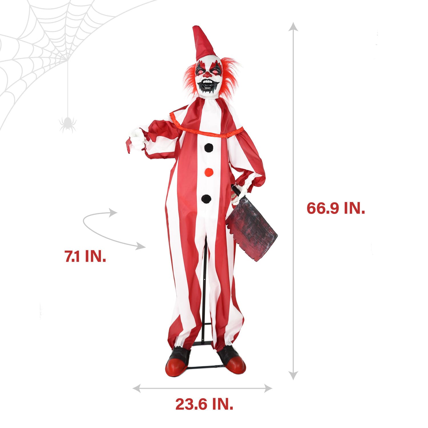 Amazon.com: Haunted Hill Farm Lifesize 5.5-Ft Animatronic Scary