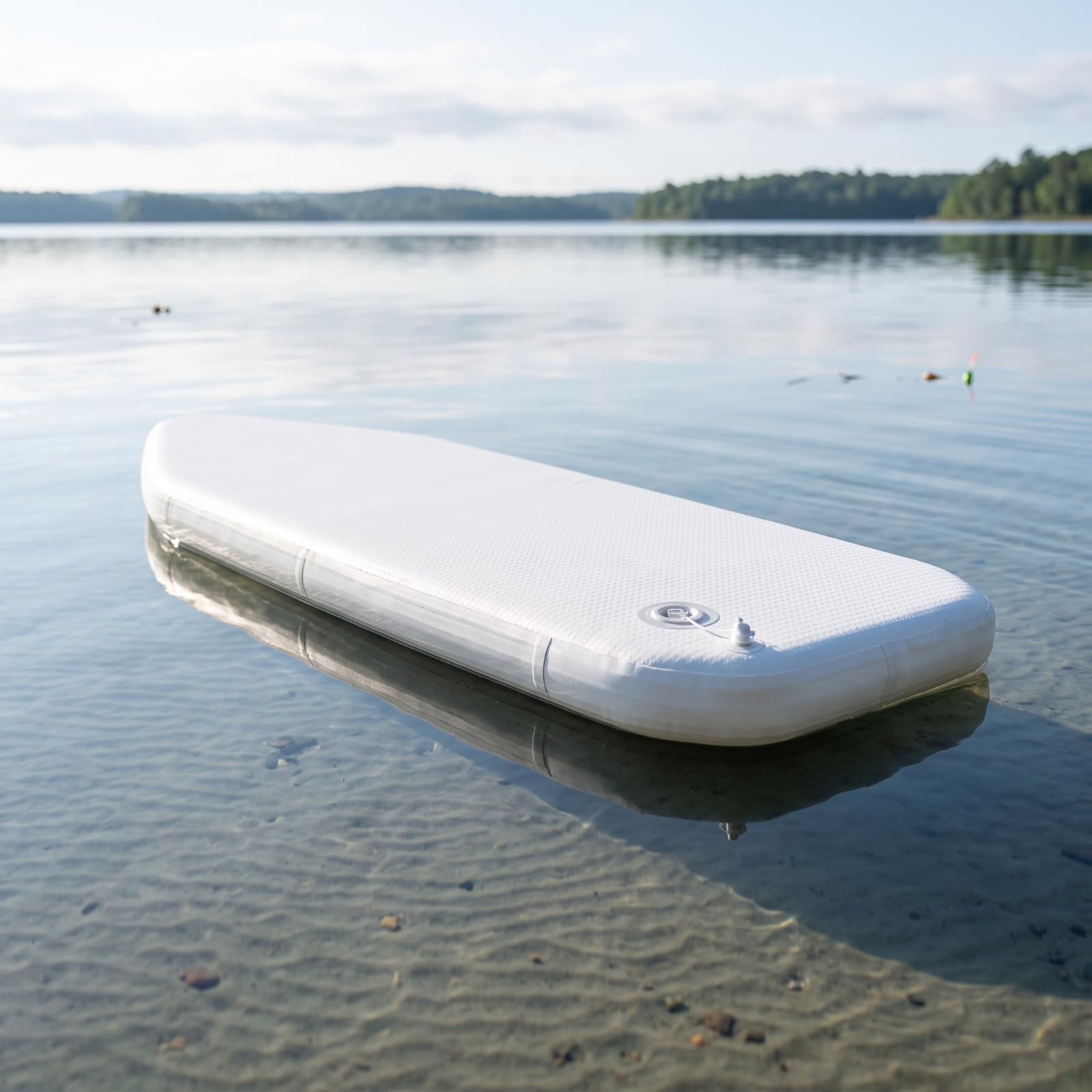 Planche de Sol Bateau Gonflable Plancher Plancher Rigide Plancher Antidérapant Accessoire Bateau Support Stable en PVC et Nylon avec Port de Gonflage