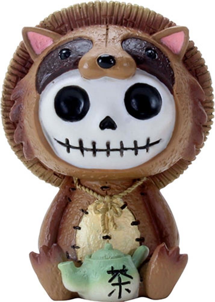 - SUMMIT COLLECTION Furrybones Tanuki Signature Skeleton in Japanese Raccoon Costume with Tea Pot
