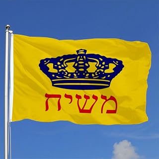 Fyon An version of the Chabad-Lubavitch Mashiach flag banner 3x5ft