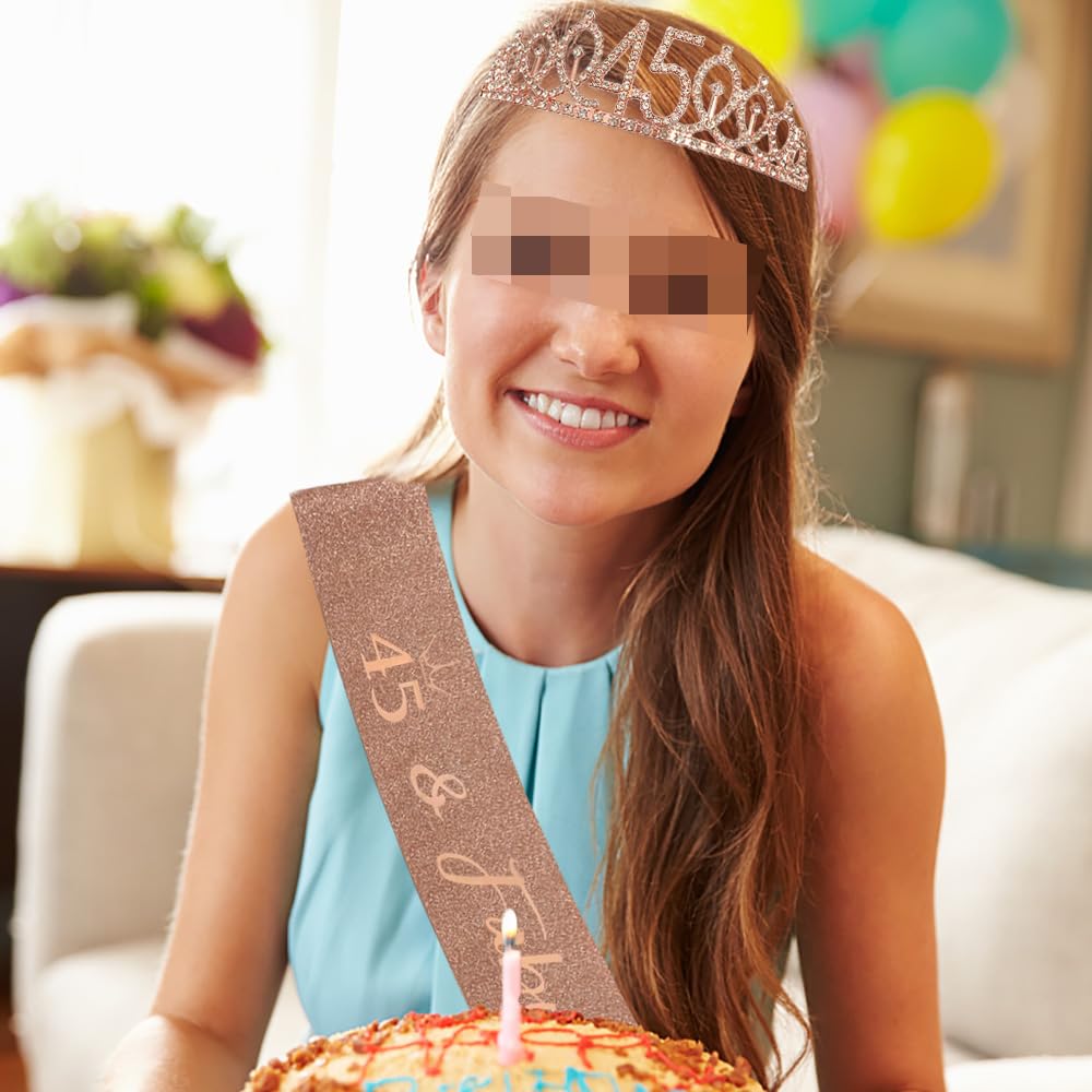 Set Corona E Fascia Di Compleanno Per Bambina 10 Anni – Glitter, Strass E Numero '10', Regalo Pronto