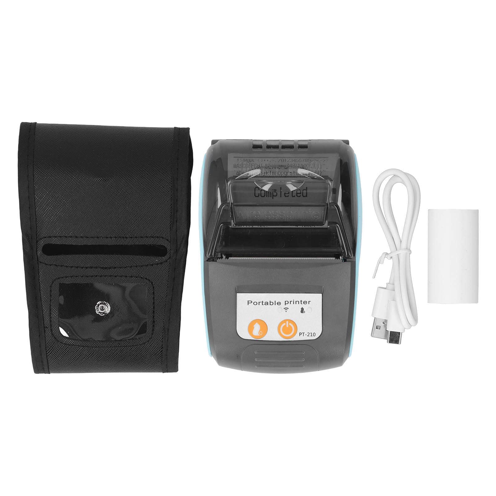 Stampante per Scontrini, Forte compatibilità, Stampante Termica Wireless a Risparmio Energetico per Negozi (Con custodia)