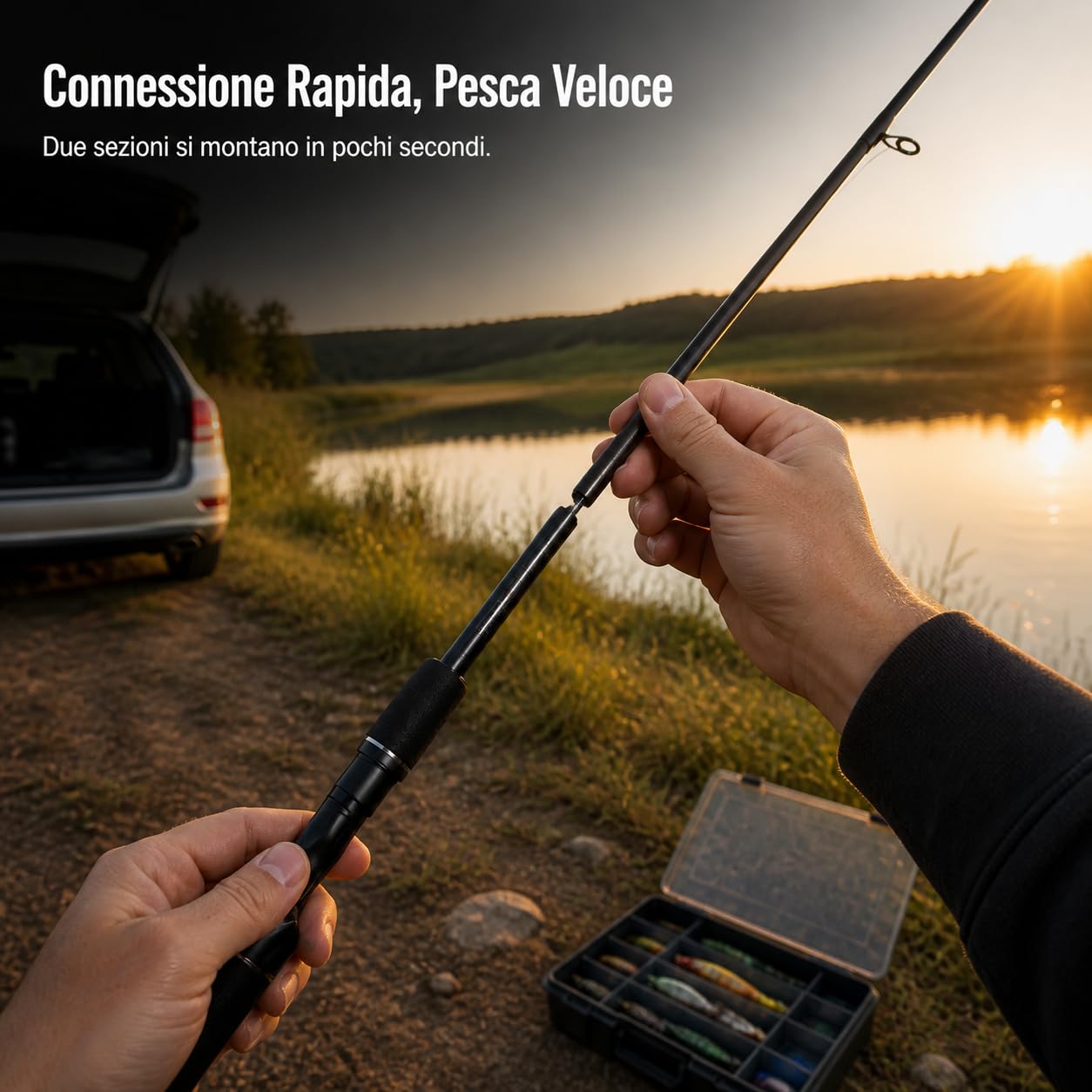 Canna da Pesca per Esche Composita | Componenti in plastica, Set canna , Pesca , Per appassionati di pesca