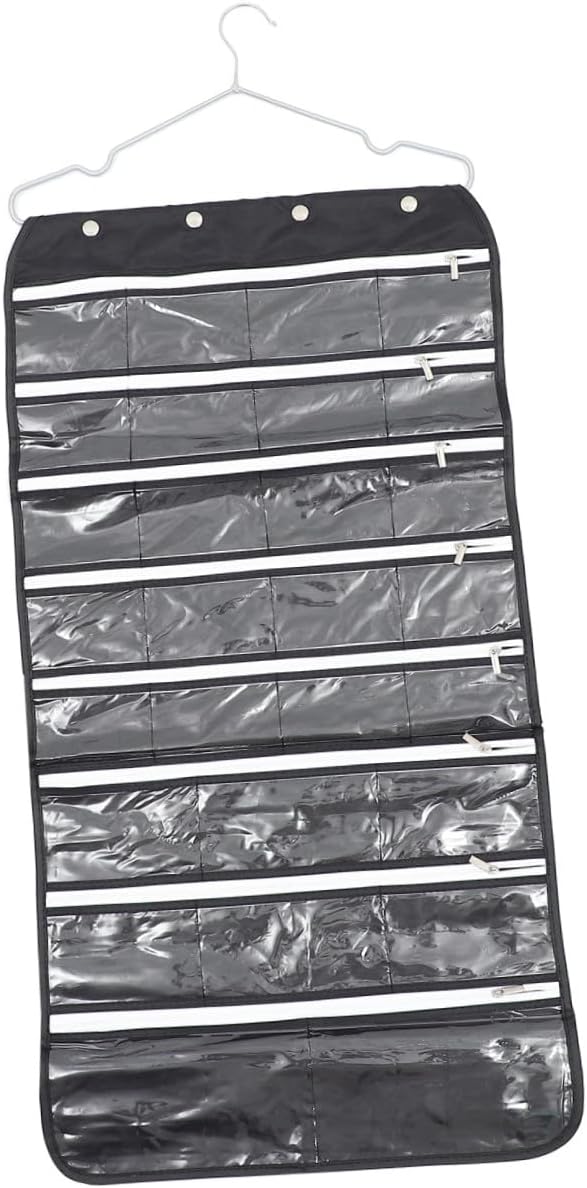 Double-side Jewelry Storage Bag Hanging Organizer for Earrings
