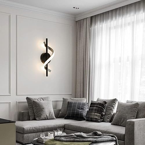 Miniatura 9 de Apliques de pared modernos, lámparas de pared de 9 W, lámparas de pared LED de aluminio para dormitorio, sala de estar, pasillo, hotel, interior