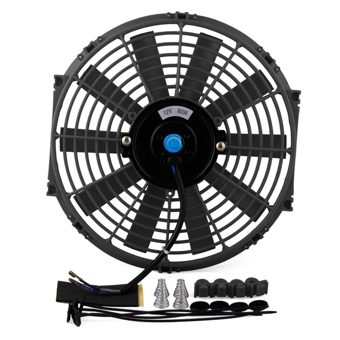 OUNONA High Performance Car Radiator Fan Engine Cooling Radiator Electric Fan for Car Lightweight Replacement