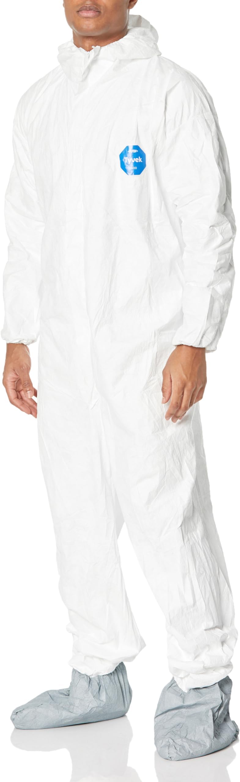 789164410800 dupont ty122s-xl-each disposable elastic wrist, bootie and hood tyvek coverall suit 1414, x-large, white